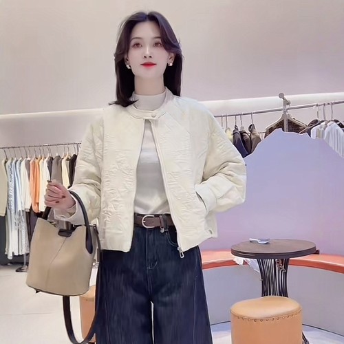 爆款小立领高级感加厚夹克短外套