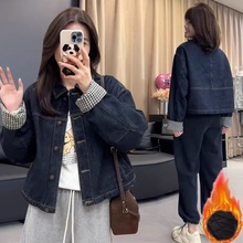 2025秋季新款欧货爆款时尚牛仔短外套女小个子小众设计感开衫上衣