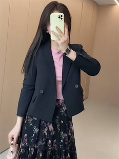 小个子高级感时尚 短款 新款 设计感宽松小西装 上衣 外套女2024年秋季