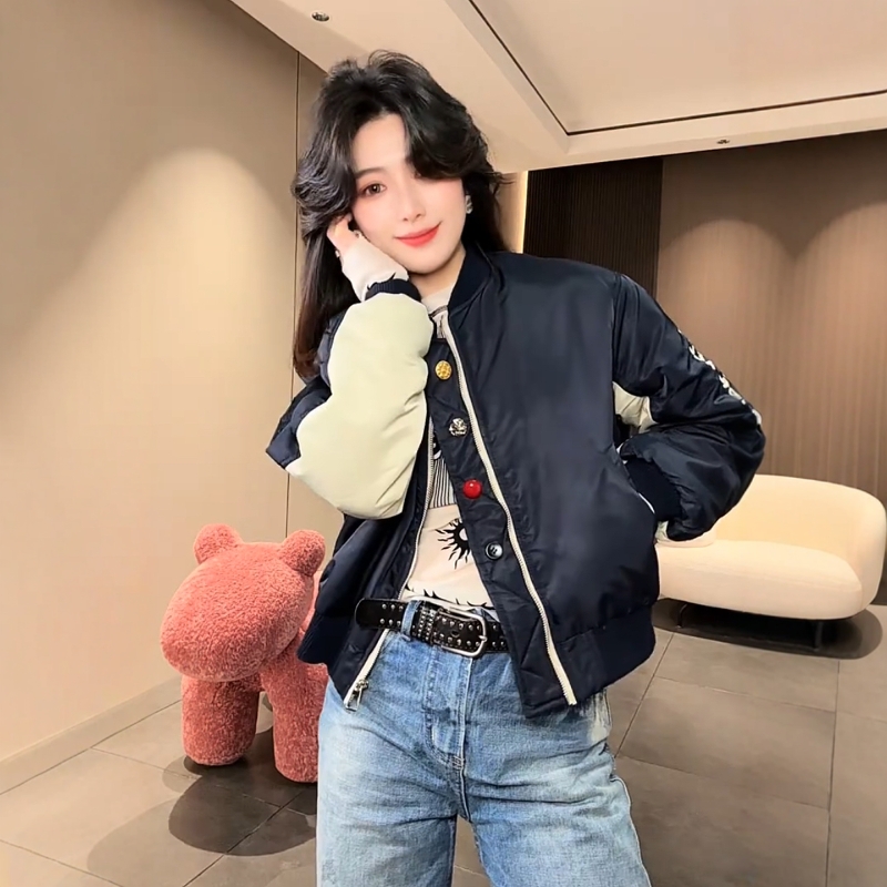 小个子高级感撞色棒球服外套