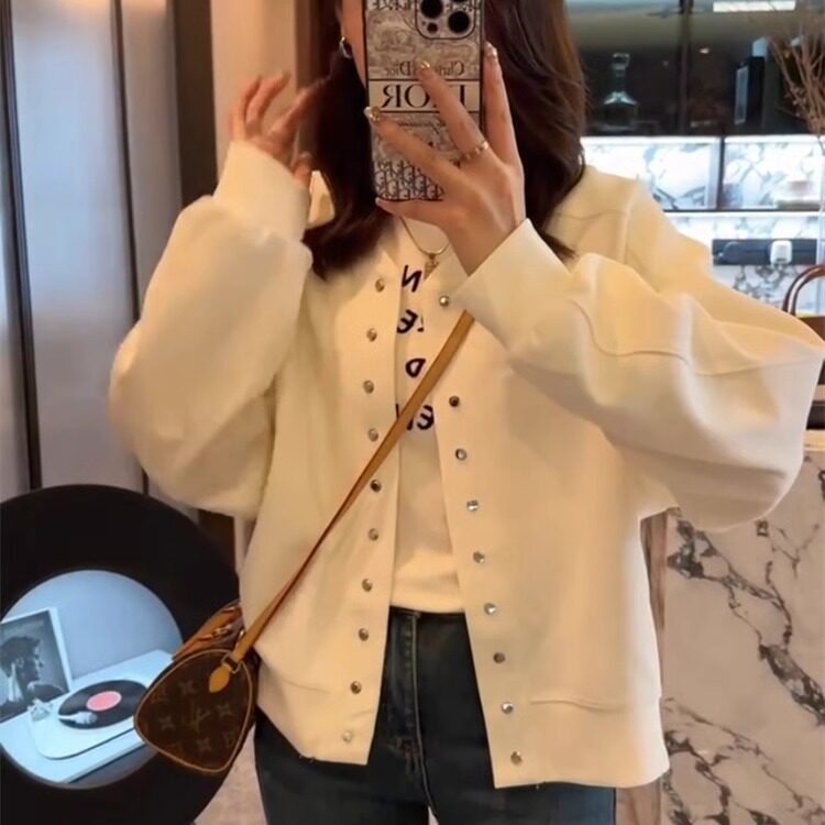 爆款小个子休闲短款棒球服女2025年春装新款洋气显瘦开衫