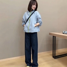 薄款连帽设计感撞色冲锋衣外套女2025初秋新款韩系时尚休闲防晒衣