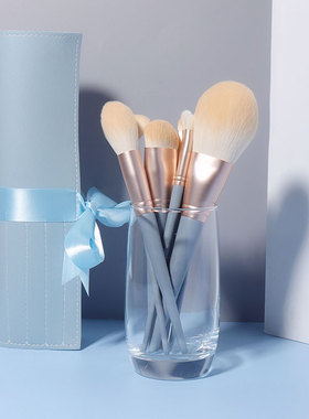 10支化妆刷套装动物毛眼影刷美妆刷子超柔软散粉腮红新手全套工具