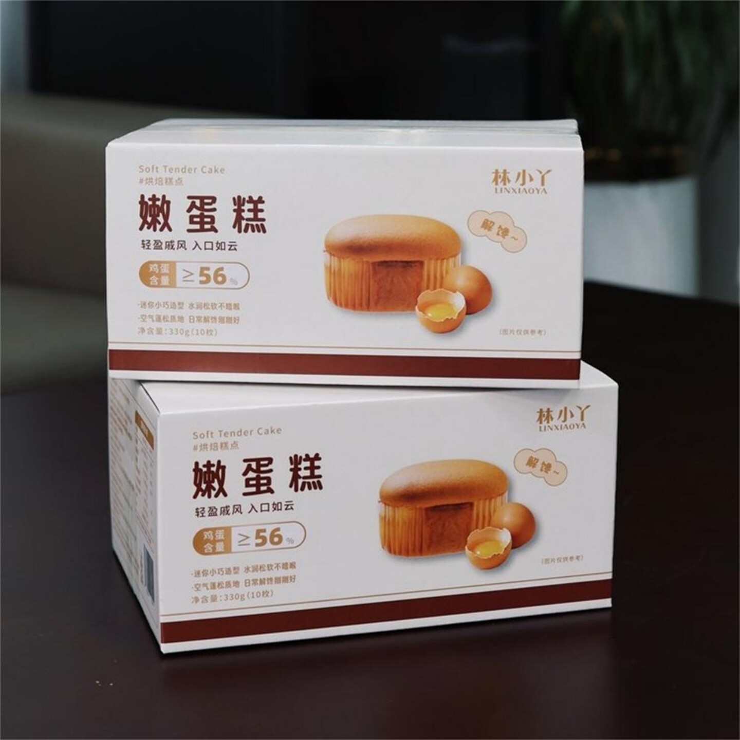 林小丫嫩蛋糕戚风营养充饥软面包