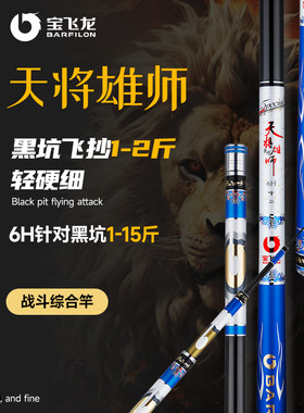 宝飞龙6H黑坑竞技钓竿