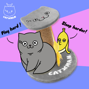 CAT TREE宠物猫专用猫星侠卡通图案猫爬架 周柏豪 CATXMAN