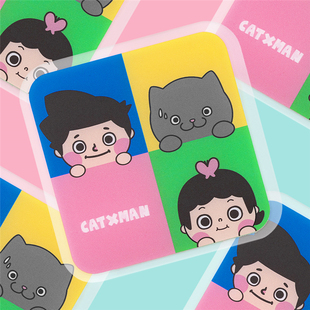 CATXMAN 周柏豪 ACRYLIC COASTER 拼接图案塑料杯垫
