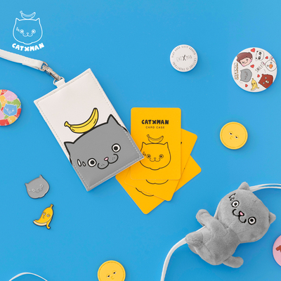 CATXMAN周柏豪皮革挂牌卡套卡包