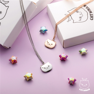 周柏豪 NECKLACE FACE WITH 猫星侠多色笑脸项链 PENDANT CATXMAN