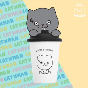 CATXMAN 周柏豪  CERAMIC COFFEE MUG 陶瓷咖啡杯
