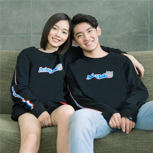 胸口字母印花趣味长袖 CATXMAN HOLE ASK T恤 周柏豪