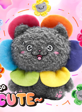 CATXMAN花朵造型猫星侠毛絨公仔