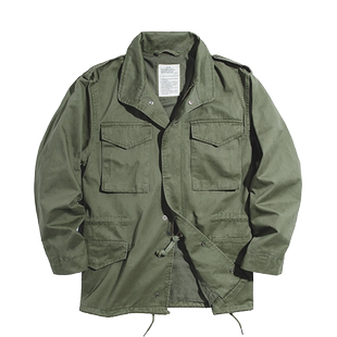 BOLEIAELR/美式复古M65野战夹克男战壕硬汉工装风衣纯棉外套秋冬