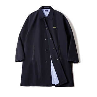 春季复古Teflon三防泼水防油防污巴尔玛肯风衣男士中长款大衣外套