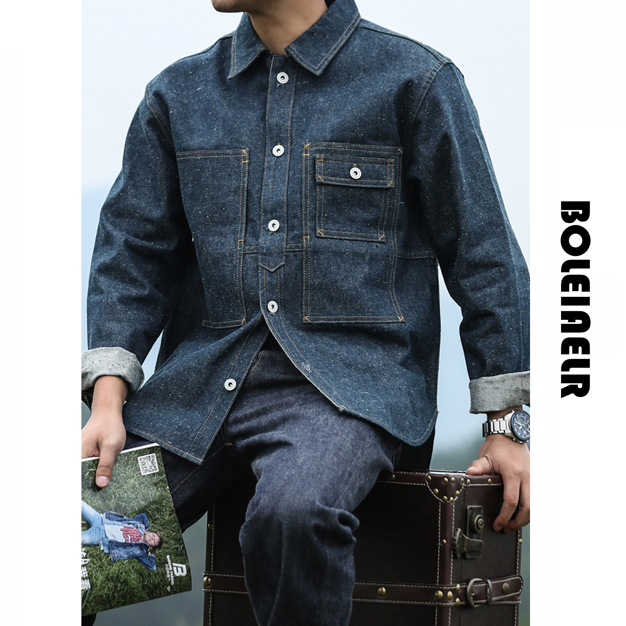 复刻美国陆军 硬朗重磅赤耳丹宁雪花