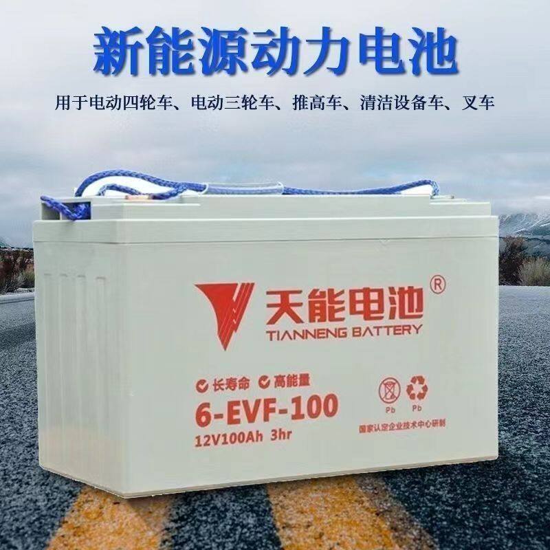 天能铅酸电池6-EVF-100观光车