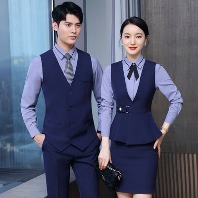 职业马甲套装男女服务员工