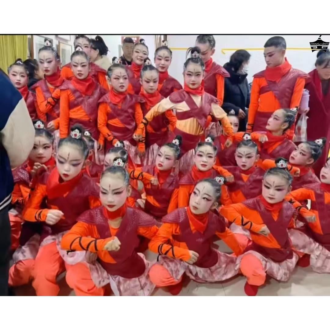 再现花木兰演出服第十二届小荷风采古装将军士兵铠甲花木兰表演服