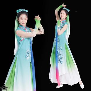 新疆舞蹈演出服女古典舞蹈服维吾尔族服装少数民族表演服回族服饰