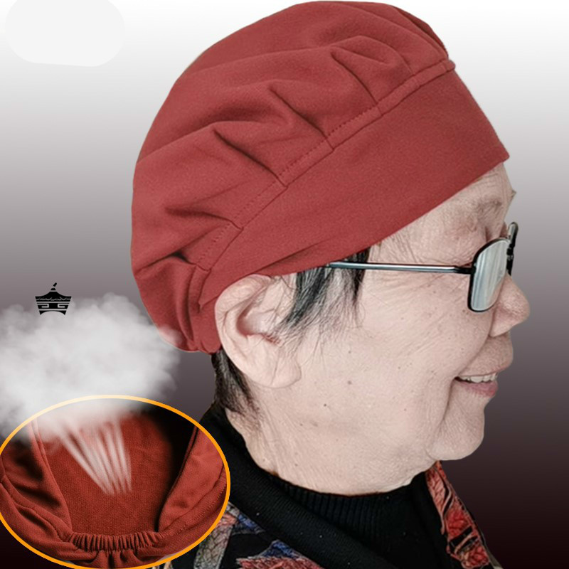 老太太 夏季 帽子 全棉 薄款 包头 睡觉