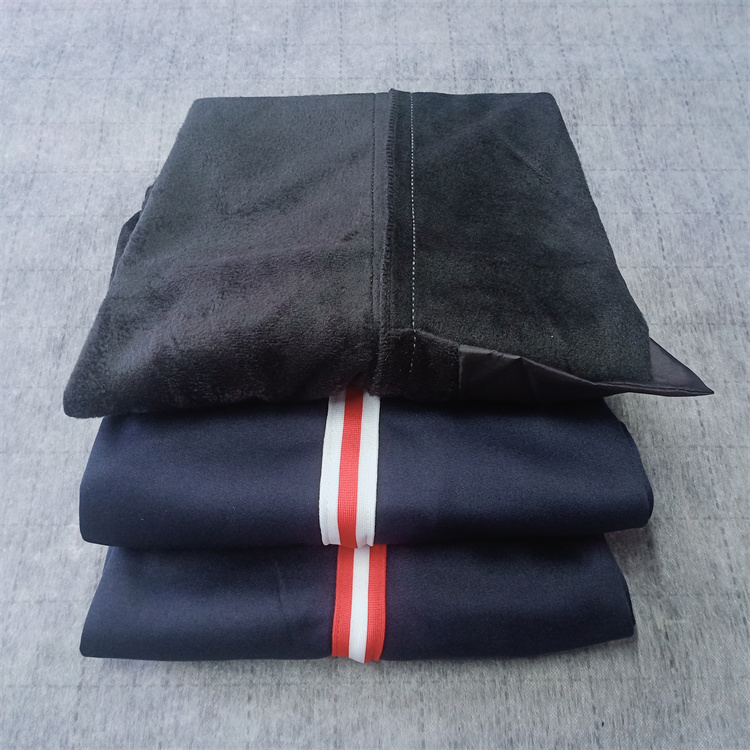 校服裤子白红白宽条加绒加厚冬季保暖红白红粗条中小学生直筒校裤