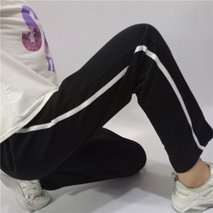 直筒小学生一道杠黑色校服裤子