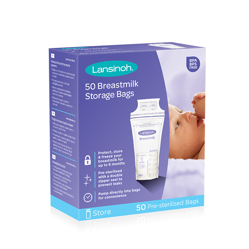 lansinoh兰思诺母乳储奶袋保鲜存奶袋一次性储存袋直筒/壶嘴50片