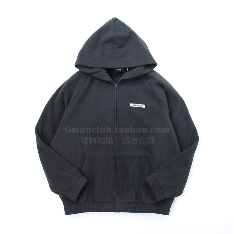 Gman高街 FOG ESSENTIALS 复线第六季摇粒绒拉链开衫连帽宽松外套