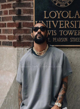 Gman高街 FOG ESSENTIALS 第六季主线毛圈短袖卫衣TEE Jerry同款