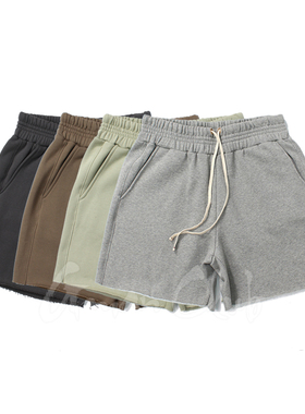 Foti GmanClub 百搭宽松自然卷边休闲运动短裤松紧腰抽绳五分裤夏