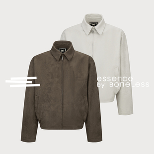 麂皮绒复古夹克cleanfit百搭休闲外套支线Essence by BONELESS