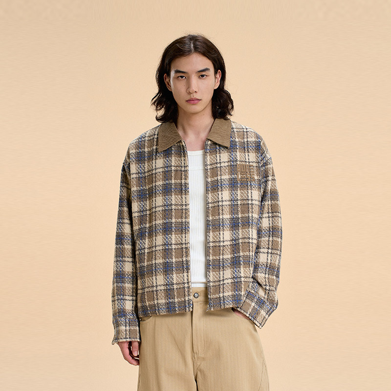 BONELESS格子小香风夹克图片