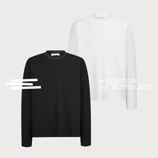 精梳棉莫代尔空气层长袖T恤cleanfit上衣支线Essence by BONELESS