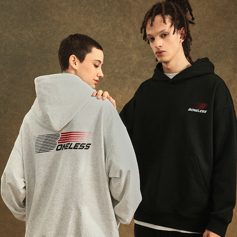 男女宽松外套秋季美式帽衫