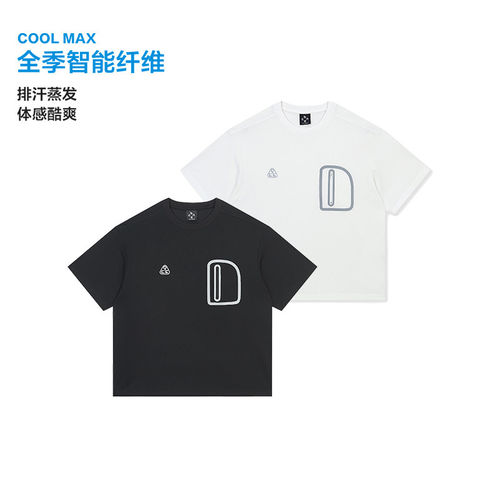 BONELESS吸湿速干COOLMAX休闲反光拉链口袋挺括抗变形圆领短袖T恤