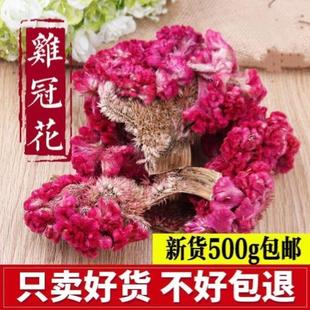 鸡冠花中药材正品野生新鲜大红鸡冠花干花茶泡水搭鸡冠花粉500克