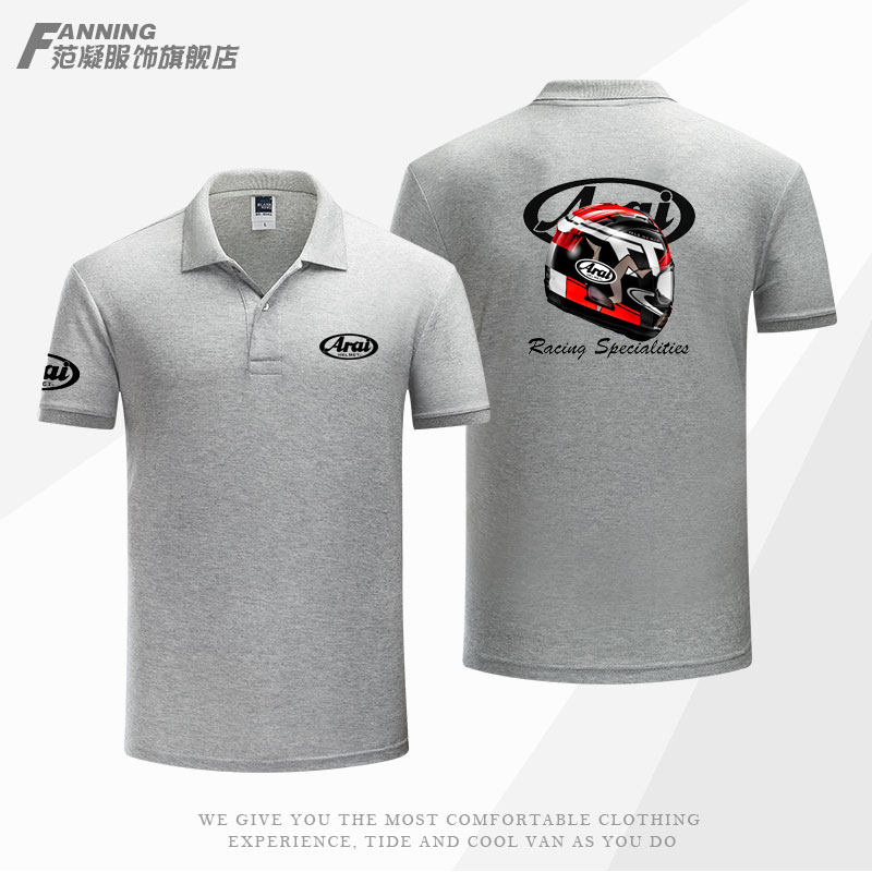 ARAI HELMET MOTORCYCLE MOTORCYCLE RIDING JERSEY CUSTOM PATTERN RACING SUIT MENS CASUAL POLO SHIRT LAPEL T-SHIRT SUMMER