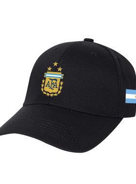 阿根廷Argentina国家足球队三星球迷加油助威鸭舌帽世界杯棒球帽