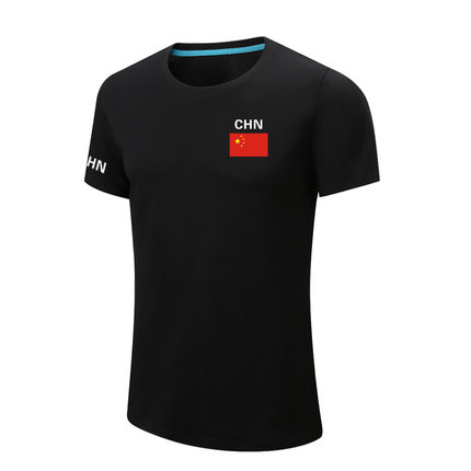 China中国国家队队服足球运动训练半袖短袖t恤夏季男宽松纯棉上衣