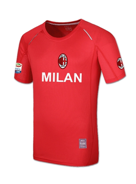 米兰milan意甲足球运动短袖t恤