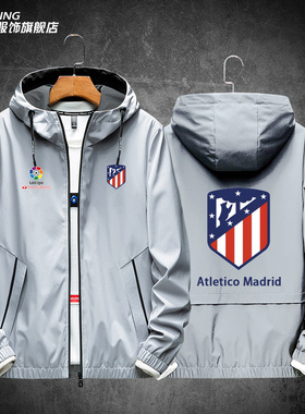 马德里竞技足球俱乐部西甲Atletico Madrid运动夹克外套卫衣服