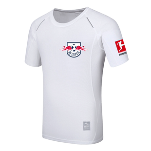 德甲莱比锡足球俱乐部RB球迷服定制运动T恤男夏透气速干短袖上衣