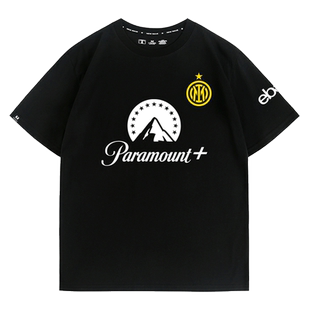 23-24国际米兰主场球衣T恤定制足球服卢卡库意甲马丁内斯纯棉短袖