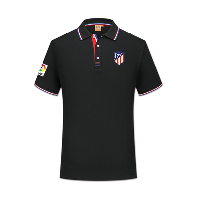 At Madrid马德里竞技西甲足球队服短袖t恤男运动Polo衫格里兹曼夏