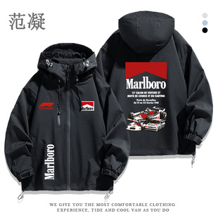 原始万B宝R路M团队表演赛探险队1981年老式 男冲锋衣 复古插画大版