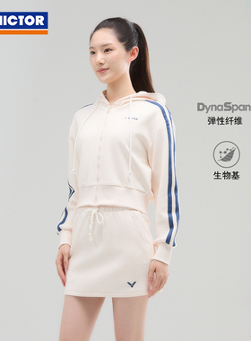 VICTOR/威克多官方撞色复古羽毛球针织运动套装 JK-56603