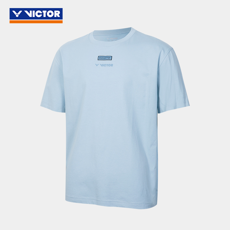 VICTOR/威克多官方夏季莫兰迪色系羽毛球宽版短袖T恤 T-55014