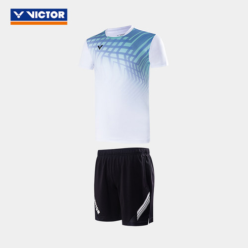 VICTOR/威克多官方夏季速干透气羽毛球男女针织运动套装 TR-40022