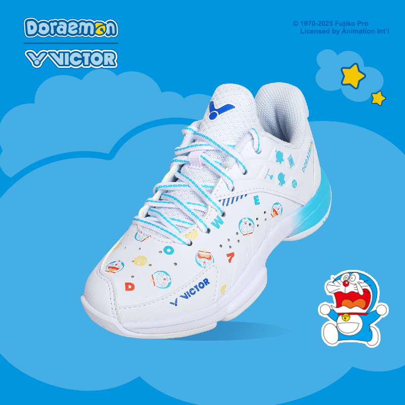 VICTOR/威克多 哆啦A梦系限定系列 青少年系列羽毛球鞋  P-DRM-JR