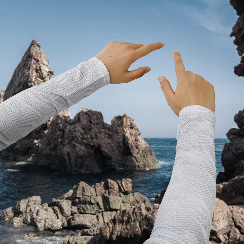 MENS ICE SLEEVE SUMMER HAND SLEEVE SUNSCREEN ICE SILK SUMMER DRIVING ARM SLEEVE HAND SLEEVE FASHION CYCLING ARM SLEEVE